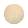 Plato redondo ondulado beige 20 cm