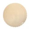 Plato redondo ondulado beige 25 cm