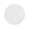 Plato redondo ondulado blanco 20 cm