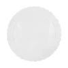 Plato redondo ondulado blanco 25 cm