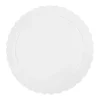 Plato redondo ondulado blanco 30 cm