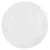 Plato redondo ondulado blanco 35 cm