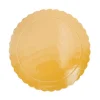 Plato redondo ondulado dorado claro 25 cm