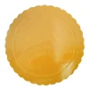 Plato redondo ondulado dorado 30 cm