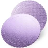 Plato redondo ondulado lila 30 cm