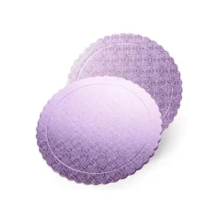 Plato redondo ondulado lila 20 cm