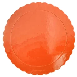 Plato redondo ondulado naranja 30 cm