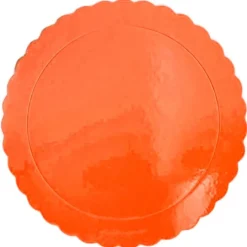 Plato redondo ondulado naranja 35 cm