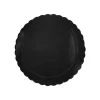 Plato redondo ondulado negro 20 cm