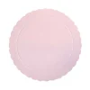 Plato redondo ondulado rosa bebé 25 cm