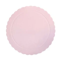 Plato redondo ondulado rosa bebé 25 cm