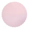 Plato redondo ondulado rosa bebé 30 cm