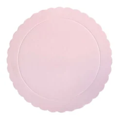 Plato redondo ondulado rosa bebé 30 cm