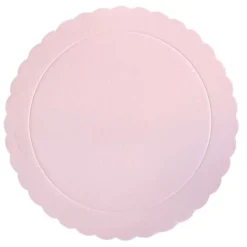 Plato redondo ondulado rosa bebé 35 cm