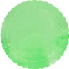 Plato redondo ondulado verde claro 35 cm