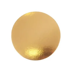 Plato redondo para tarta dorado 20 cm