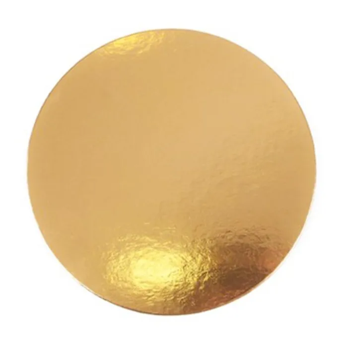 Plato redondo para tarta dorado 28 cm