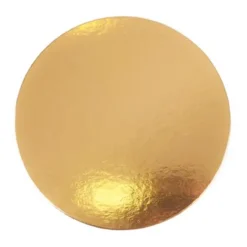 Plato redondo para tarta dorado 30 cm
