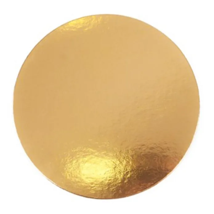 Plato redondo para tarta dorado 30 cm