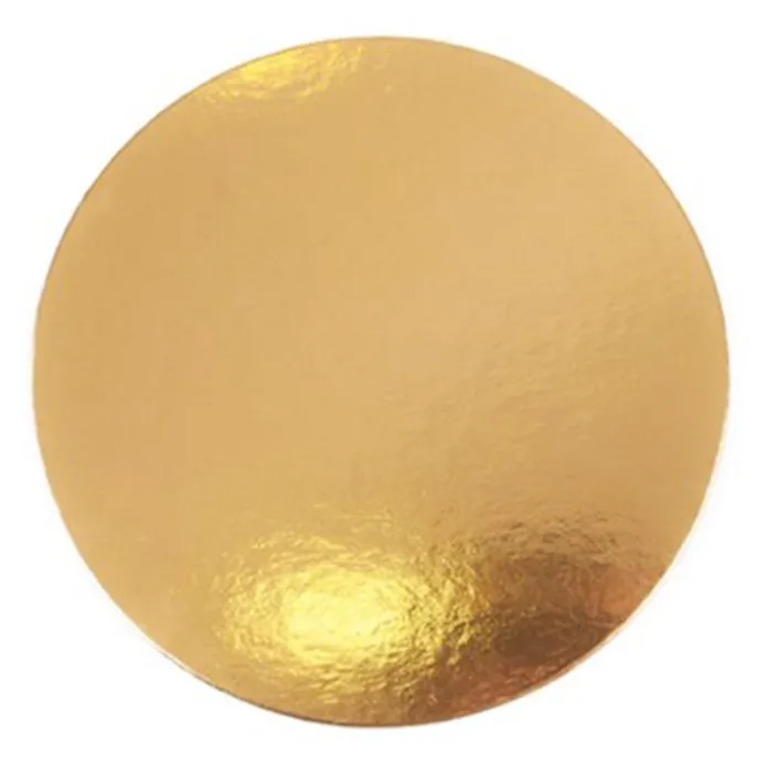 Plato redondo para tarta dorado 32 cm