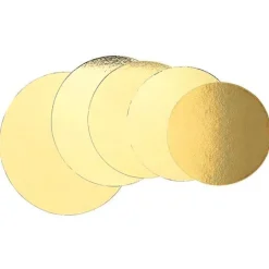 Plato redondo para tarta dorado 34 cm