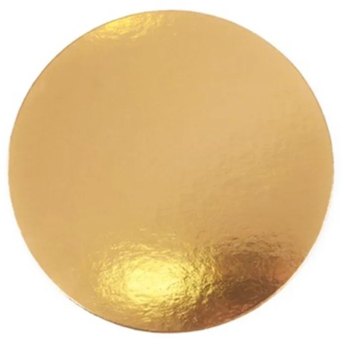 Plato redondo para tarta dorado 34 cm