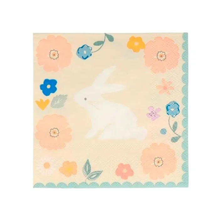 Platos con bordes ondulados Pascua 27 cm (8) - Meri Meri + REGALO vasos y servilletas