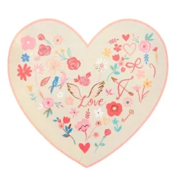 Platos corazón Love 23 cm (8) - Meri Meri