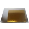 Platos cuadrados para tarta dorado y plateado 30,5 cm (3)