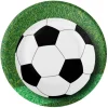 Platos de papel campo de fútbol 22,5 cm (8) - Conver Party