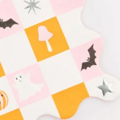 Platos de papel Icon Halloween 26 cm (8) - Meri Meri + REGALO servilletas