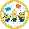Platos de papel Minions 22,5 cm (8) - Decorata Party