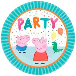 Platos de papel Peppa Pig 23 cm (8) - Amscan
