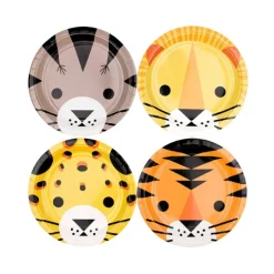 Platos de papel pequeños felinos 18,5 cm (8) - My Little Day