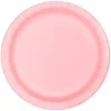 Platos de papel rosa bebé 23 cm (8) - Conver Party
