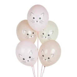 Platos de papel rosas gatos 22 cm (8) - My Little Day