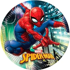 Platos de papel Spiderman Web Warriors 23 cm (8) - Decorata Party