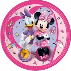 Platos Minnie (8) 22,5 cm - Decorata Party