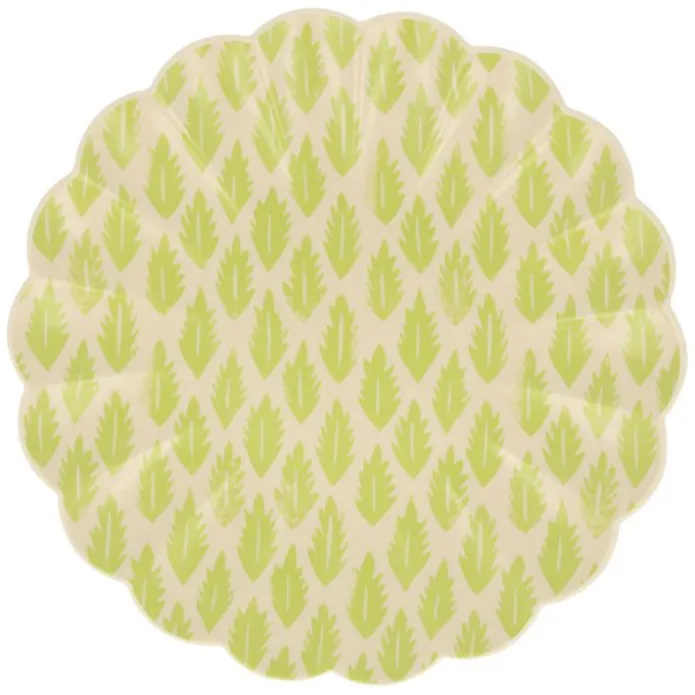 Platos ondulados de plástico reciclado 25 cm (6) - Meri Meri + REGALO vasos