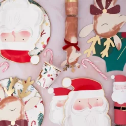 Platos Papá Noel Navidad 26 cm (8) - Meri Meri