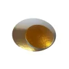 Platos redondos para tarta dorado y plateado 15 cm (3)
