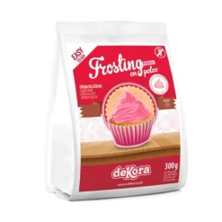 Preparado para frosting o crema de fresa 300 g - Sin gluten - Dekora