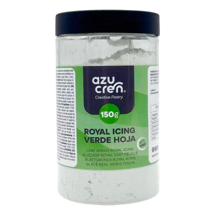 Preparado para glasa o royal icing verde hoja 150 g - Azucren