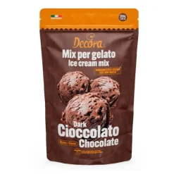 Preparado para helado de chocolate negro 250 g - Decora