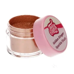 Purpurina comestible en polvo oro jengibre - Funcakes