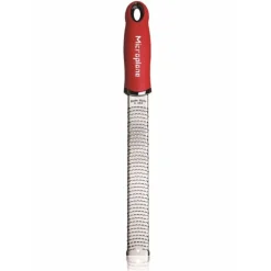 Rallador Premium Zester rojo 32,5 cm - Acero inoxidable - Microplane