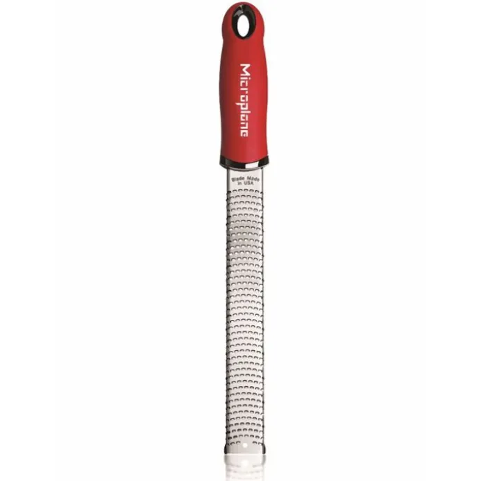 Rallador Premium Zester rojo 32,5 cm - Acero inoxidable - Microplane
