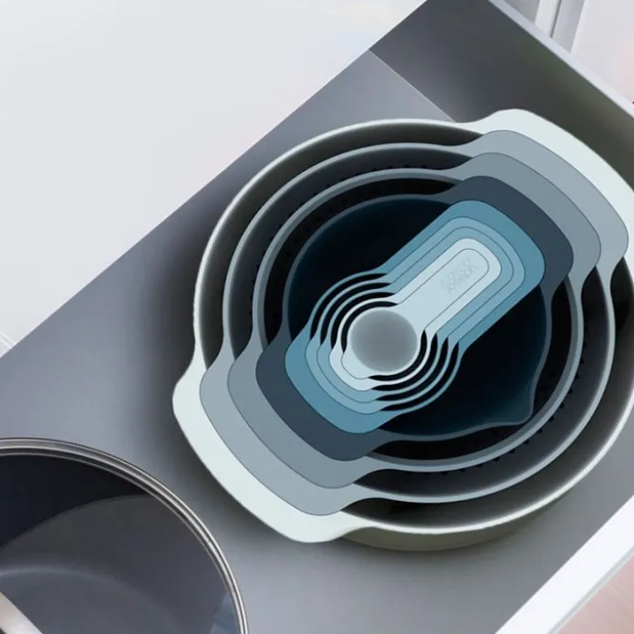 Recipientes y tazas apilables Nest Plus Sky azul (9) - Joseph Joseph + REGALO racionador