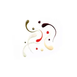 Recipiente y cucharas para decorar con salsas - Silikomart + REGALO tabla cerámica