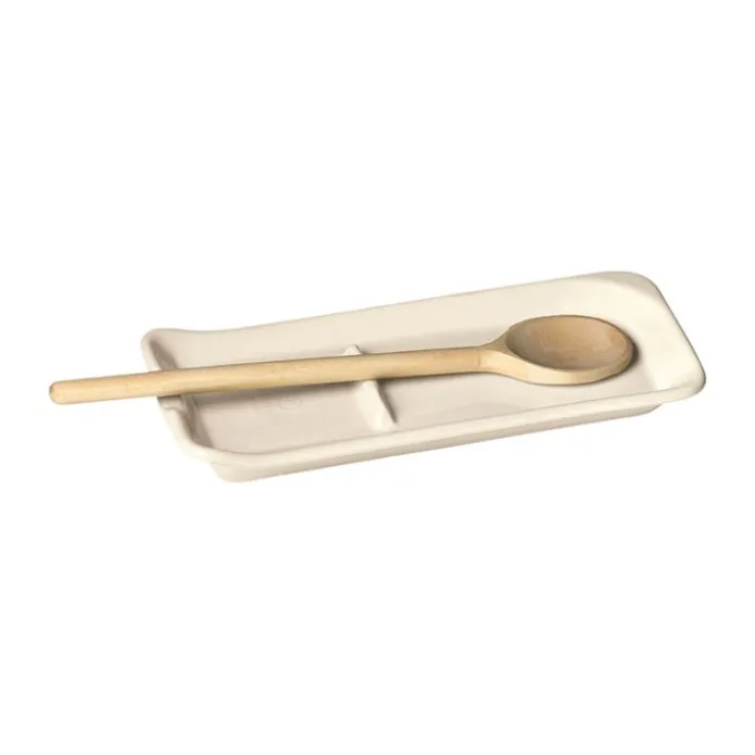 Reposa cucharas crema 22,5 cm - Cerámica - Emile Henry